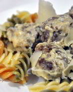 Шведские тефтельки в сливочном соусе с грибами