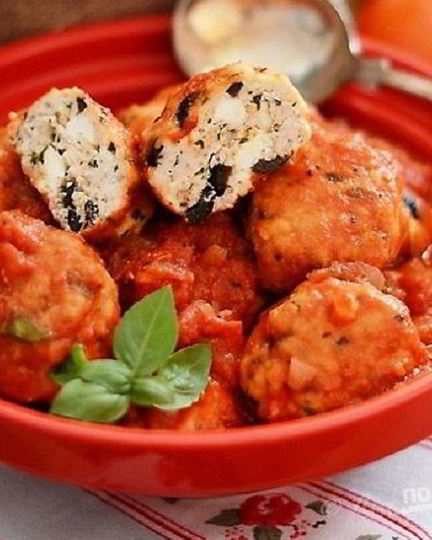 Рецепт тефтелей из индейки с оливками