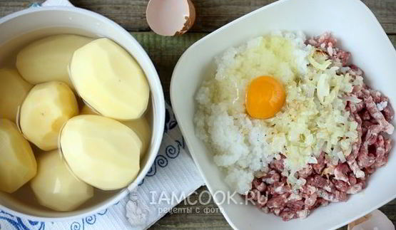 тефтели из свинины с картошкой