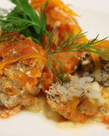 Рецепт тефтелей с сыром и овощами