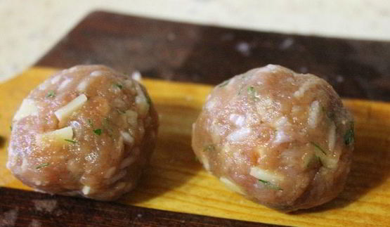 тефтели с сыром и овощами