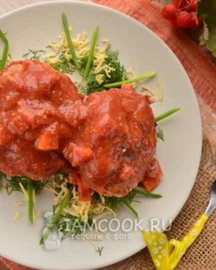 Рецепт тефтелей с сыром в духовке