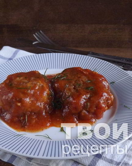 Рецепт тефтелей, тушенных в томатном соусе