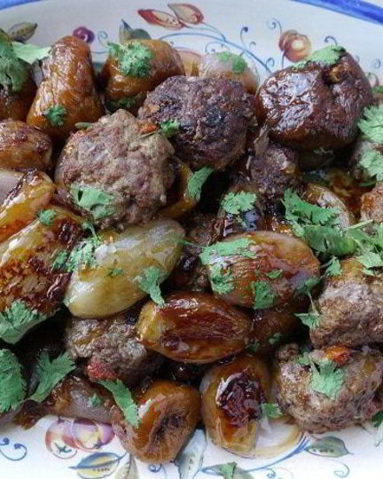 Рецепт тефтелек из ягнятины с инжиром и луком-шалотом