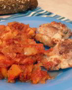 Тыквенный гарнир по-гречески