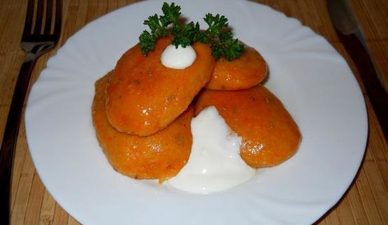 тыквенные ньокки на пару