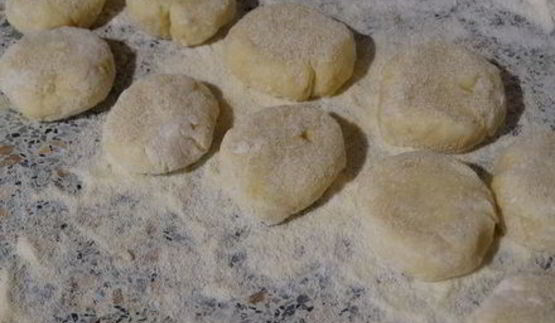 ленивые вареники из картошки со шкварками