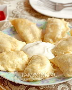 Вареники на кефире на пару