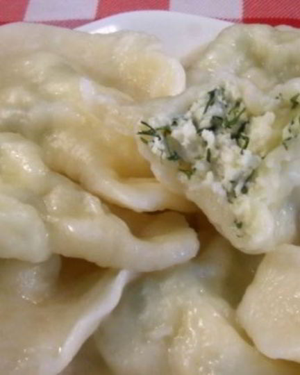 Рецепт вареников на кефире с творогом