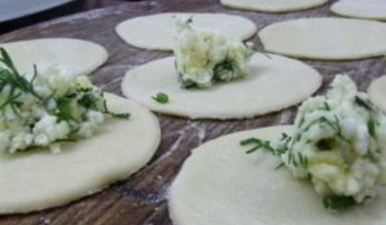 вареники на кефире с творогом