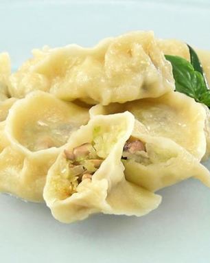 Вареники с капустой и грибами