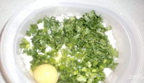 вареники с кинзой