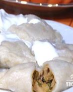 Вареники с курицей и капустой