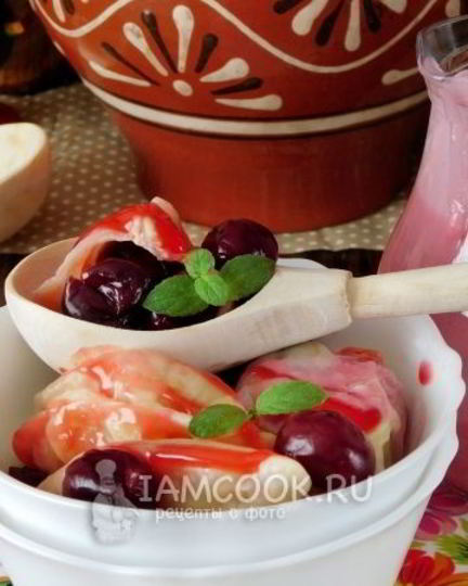 Рецепт вареников с вишней на кефире