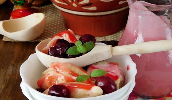 вареники с вишней на кефире