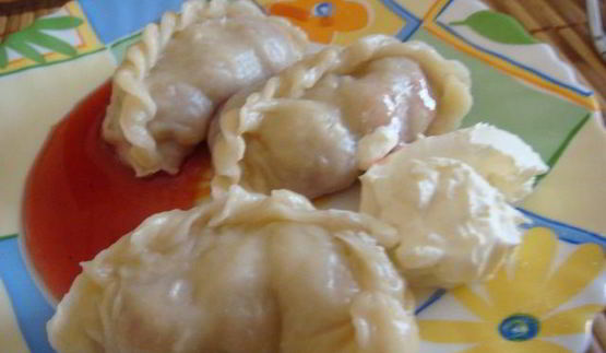 вареники с вишней на пару