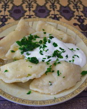 Вареники с зеленью