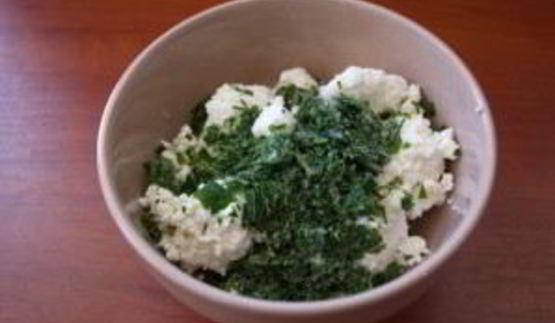 вареники с зеленью