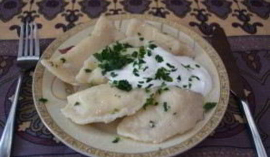 вареники с зеленью