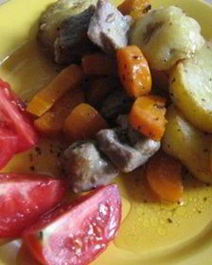 Рецепт сухого жаркого с травами