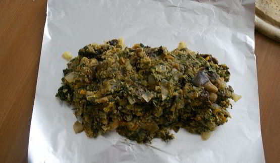 жаркое из фаршированной курицы