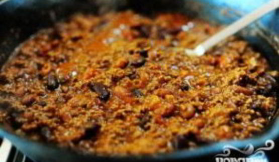 жаркое из говядины с фасолью и помидорами