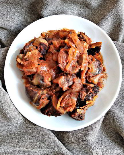 Рецепт жаркого из куриных потрошков