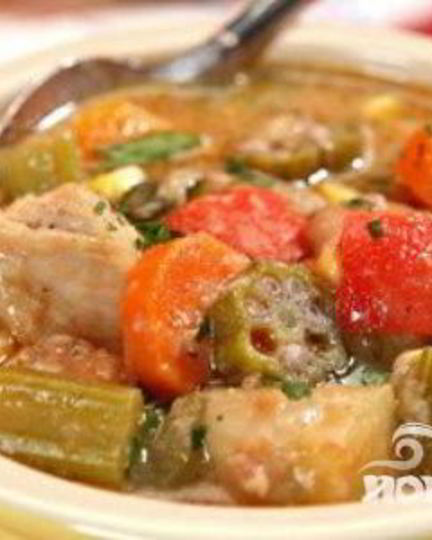 Рецепт жаркого из курицы, картофеля и сельдерея