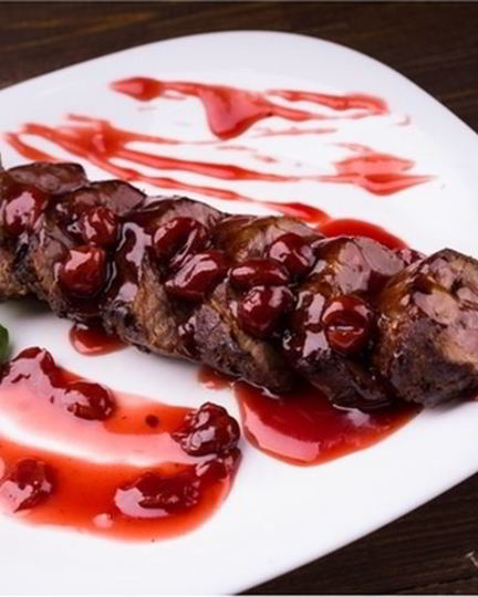 Рецепт жаркого из телятины с вишней