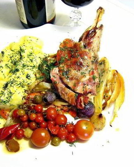 Рецепт жаркого на противне в духовке