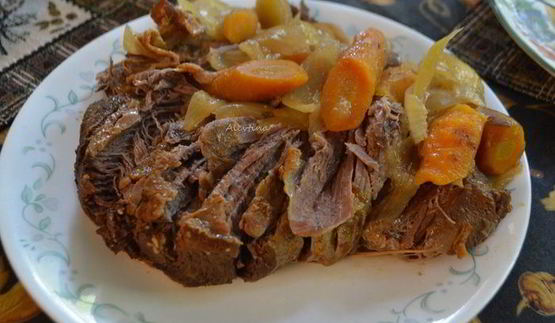 жаркое с горчицей и кленовым сиропом в медленноварке