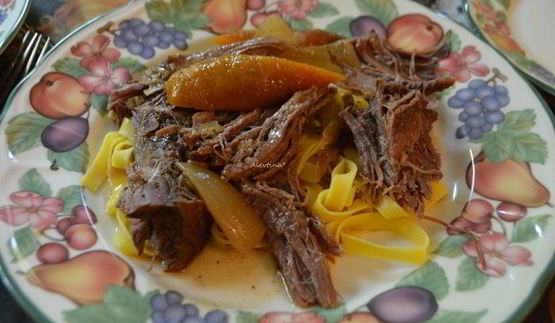 жаркое с горчицей и кленовым сиропом в медленноварке