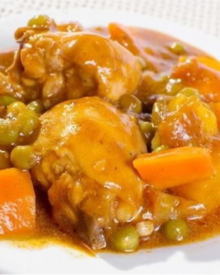 Рецепт жаркого с курицей и овощами