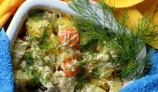 жаркое с цветной капустой в горчичном соусе