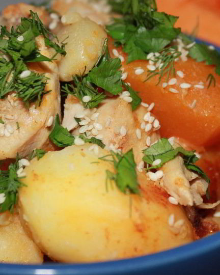 Рецепт жаркого с тыквой