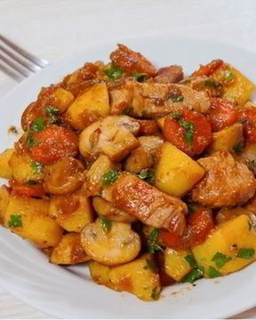 Жаркое со свининой по-кавказски