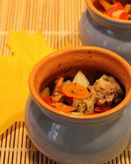 Рецепт жаркого в горшочке для детей