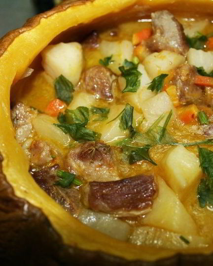 Рецепт жаркого в тыкве