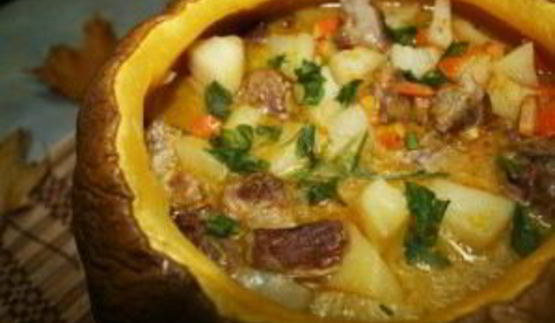 жаркое в тыкве