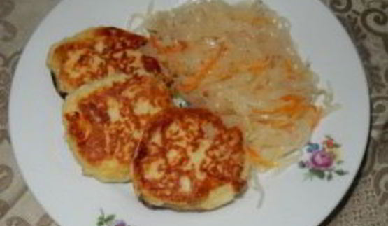 картофельные зразы с квашеной капустой