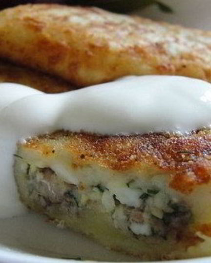 Рецепт картофельных зраз с начинкой из сардин