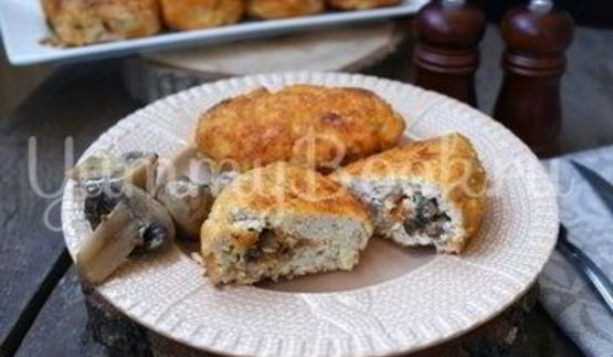 куриные зразы с грибами