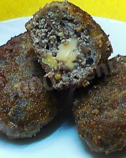 Рецепт мясных орехово-грибные зразы с сыром
