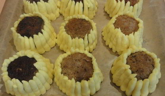 мясные зразы подсолнухи с хлопьями