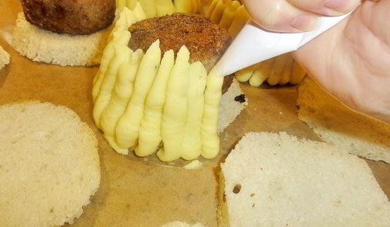 мясные зразы подсолнухи с хлопьями