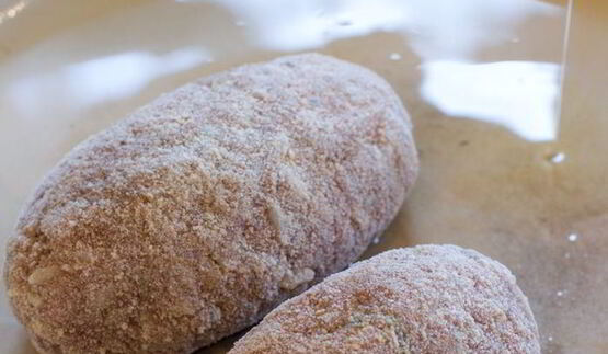 рисово-мясные зразы с чечевичным гарниром