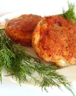 Рыбные зразы с креветками