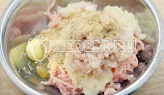 зразы из куриного фарша