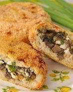 Зразы рыбные с грибами