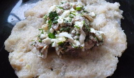 зразы рыбные с яично-грибной начинкой